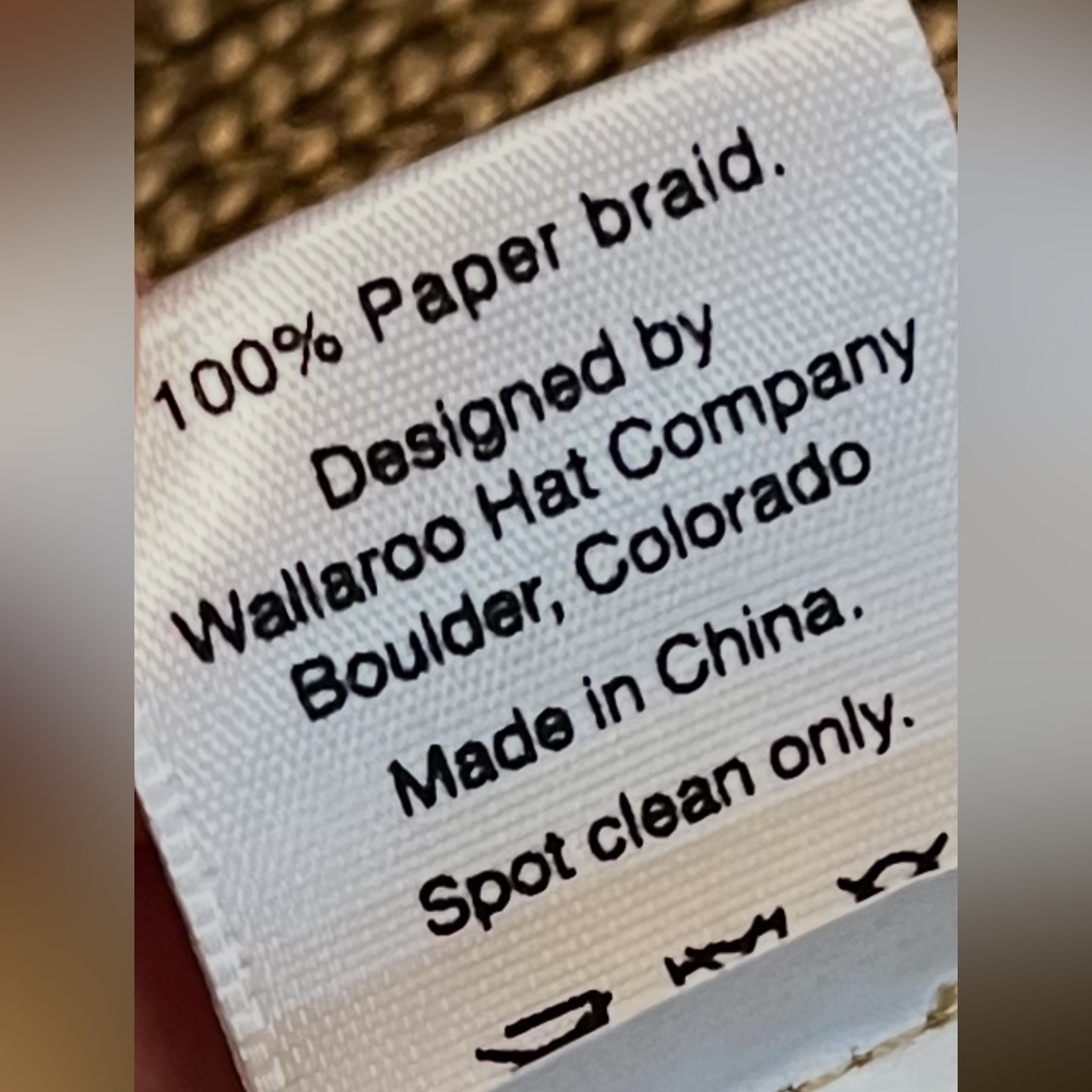 Wallaroo women’s Stylish Woven Paper Braid Hat with Band. One Size. - Picture 9 of 9